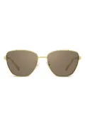 Tory Burch 6105 metal-frame geometric sunglasses - Gold