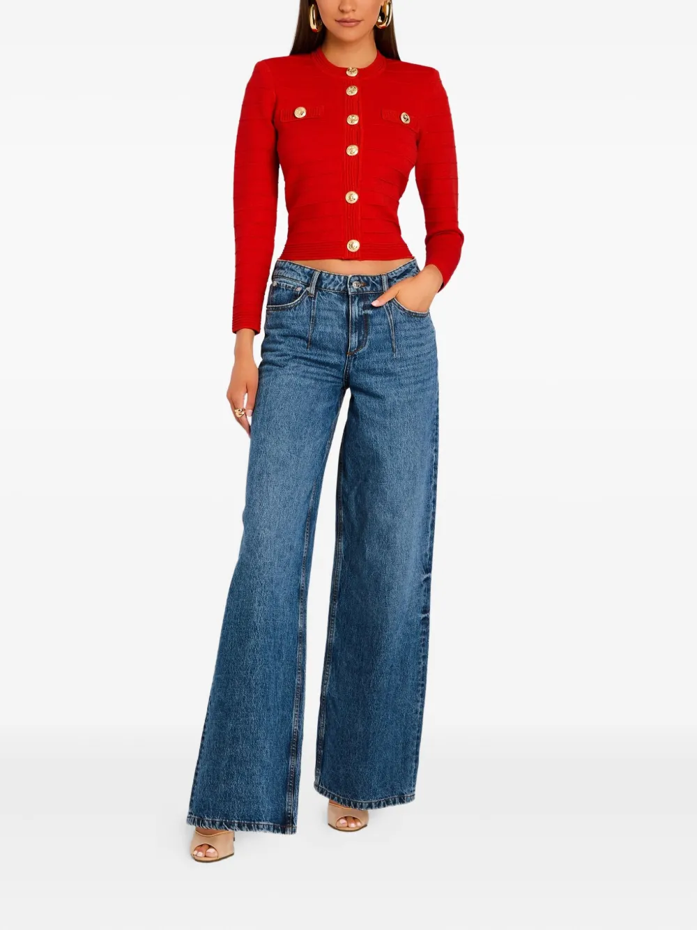 Retrofete ribbed gold-button jacket | Fitted Jackets | Image 2
