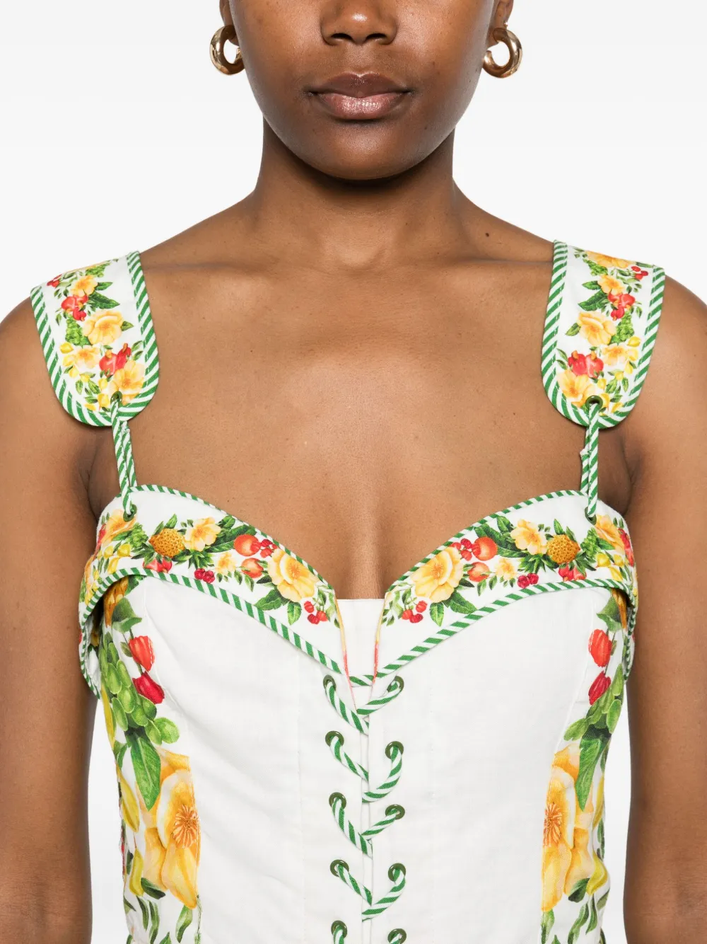 FARM Rio Picnic Flowers mini-jurk Wit