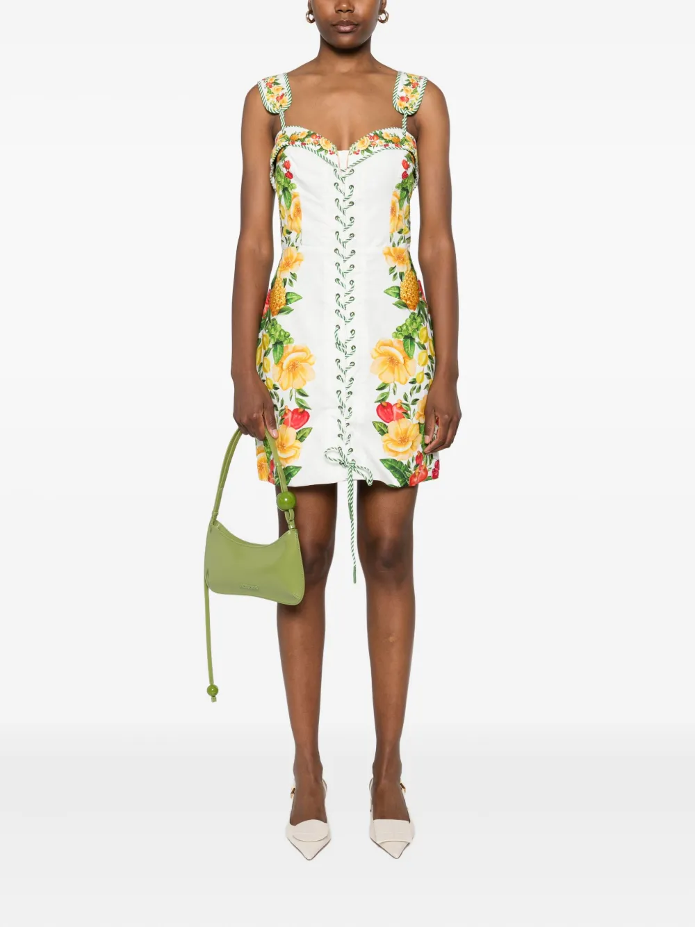 FARM Rio Picnic Flowers mini-jurk Wit