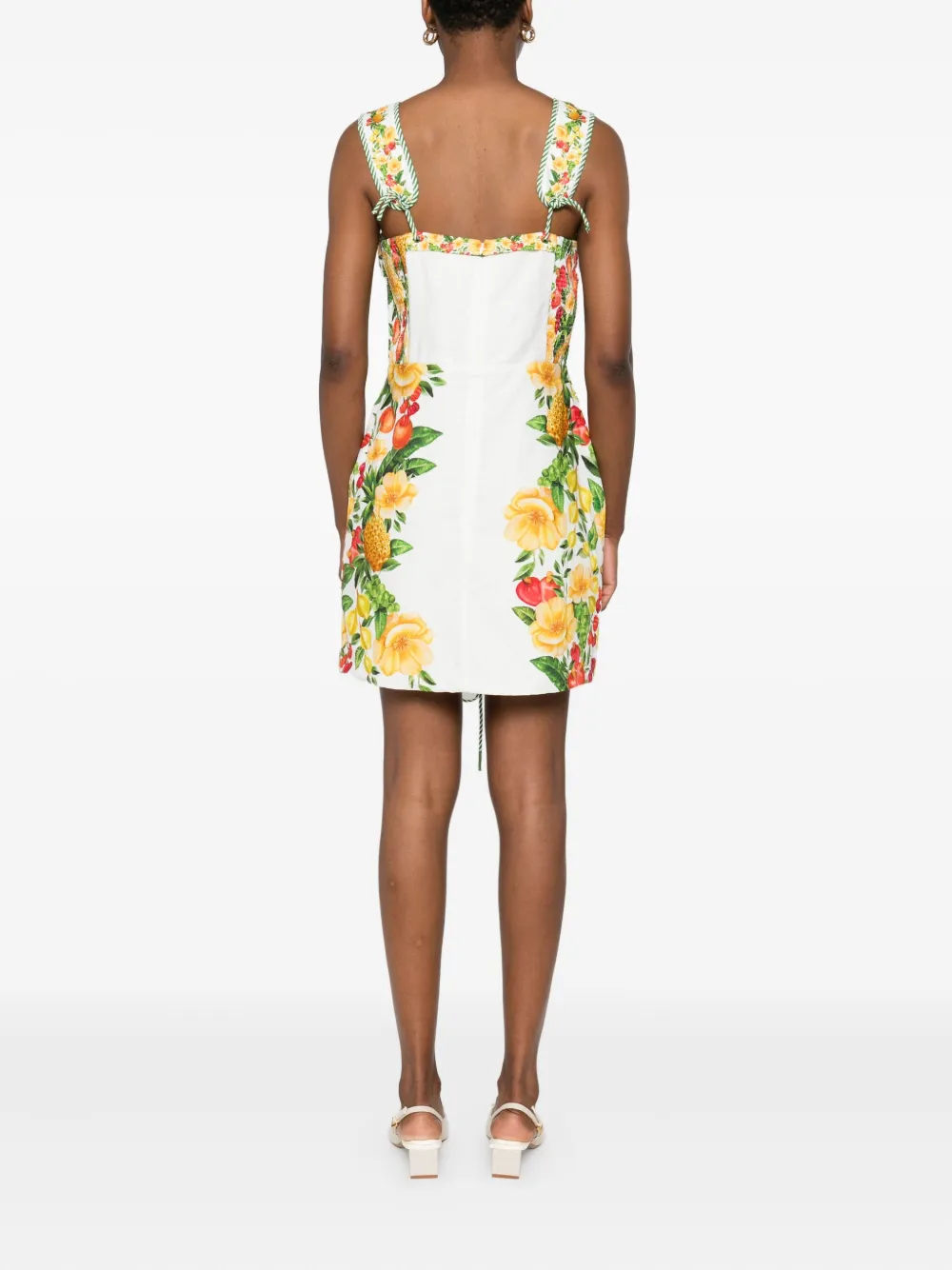 FARM Rio Picnic Flowers mini-jurk Wit