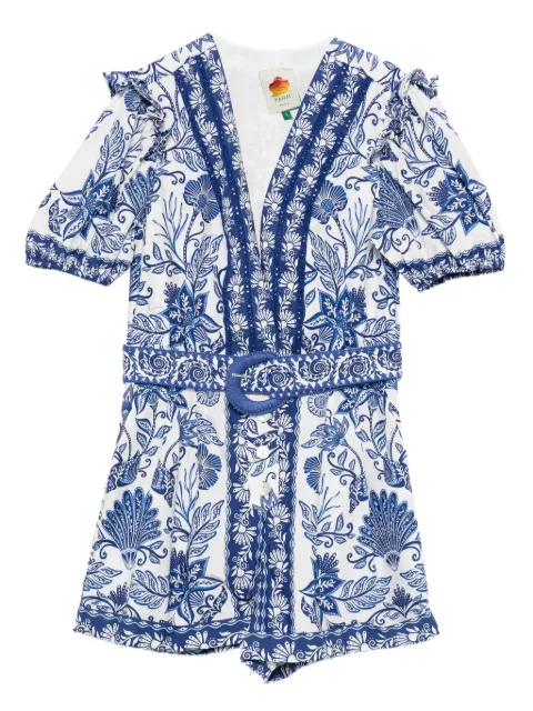 FARM Rio Shell Garden playsuit