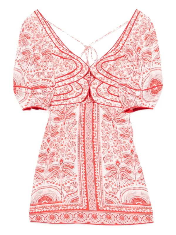 knee length dresses for ladies Richelieu Mini Dress Red main image 0