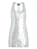 Retrofete racer-back sequin mini dress - Silver