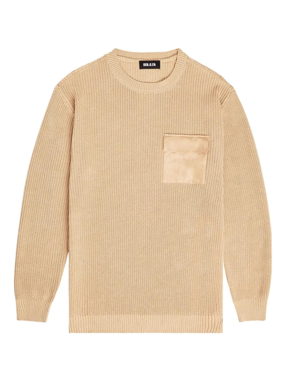 Devin ribbed pocket sweater