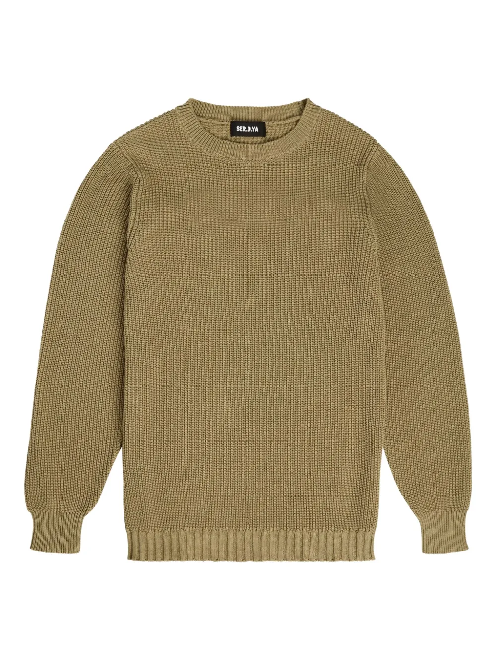 SER.O.YA Vernon ribbed cotton sweater | Green | Image 1