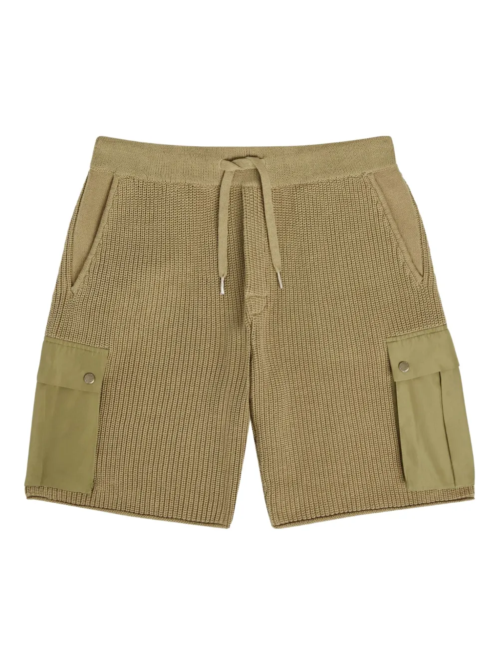 SER.O.YA Coby geribbelde cargo shorts Groen