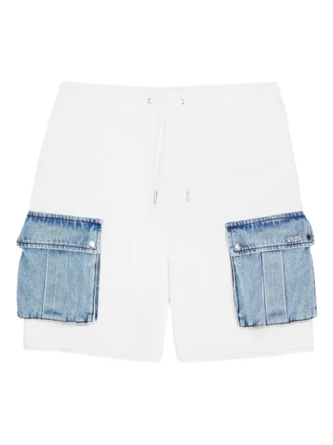 SER.O.YA Henry ribbed denim-pocket shorts