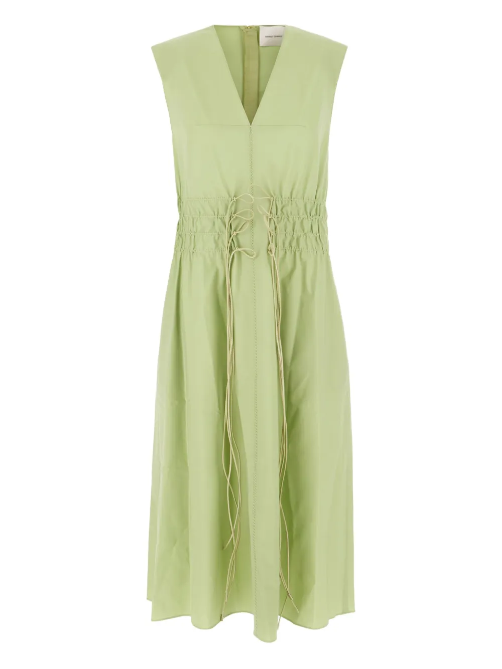 lace-up drawstring dress