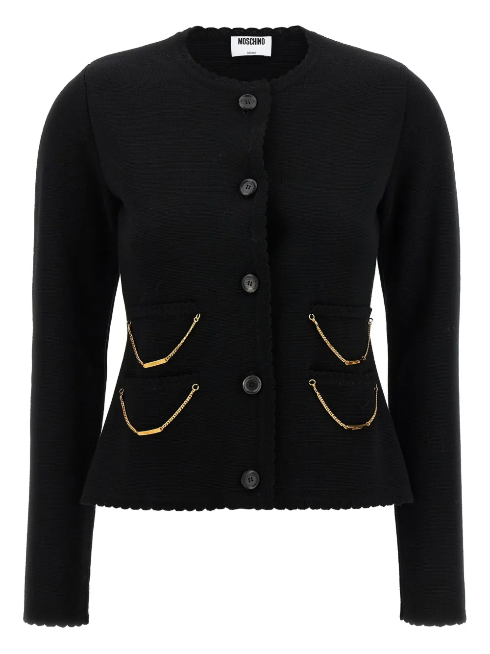 Moschino Vest met kettingdetail Zwart