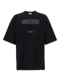 Moschino rhinestone-embellished T-shirt - Black