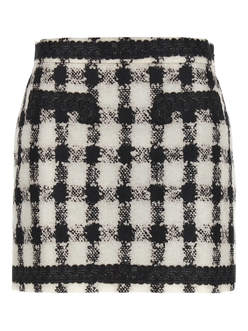 Moschino Mini-rok met tweed print Wit