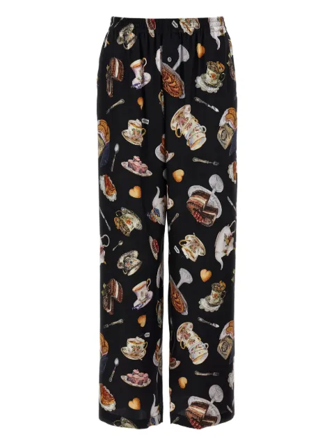 Moschino Tea Time-print trousers