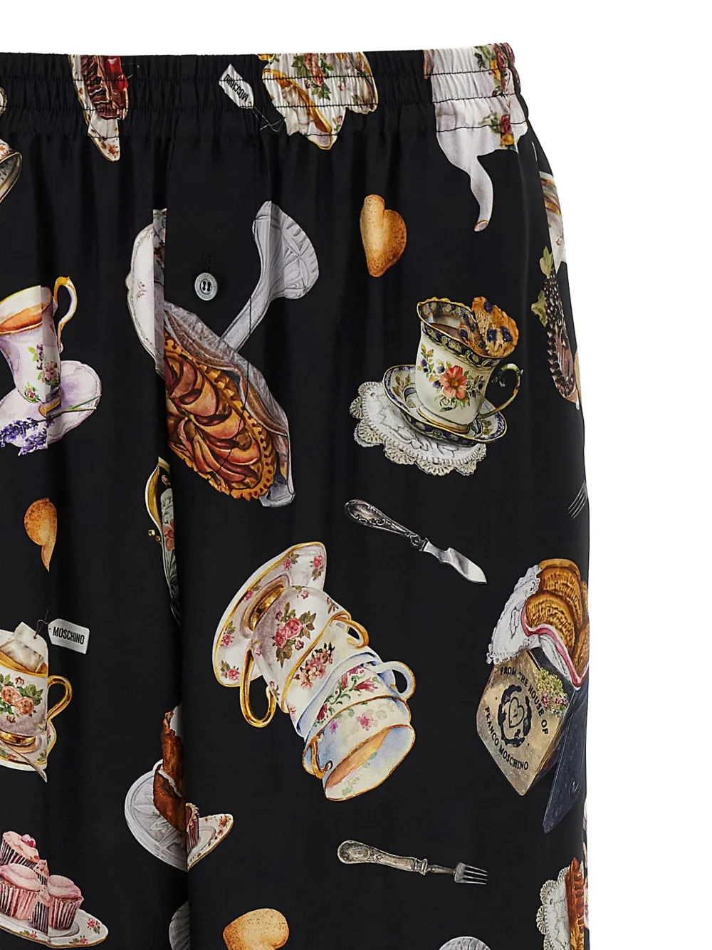 Moschino Tea Time broek met print Zwart