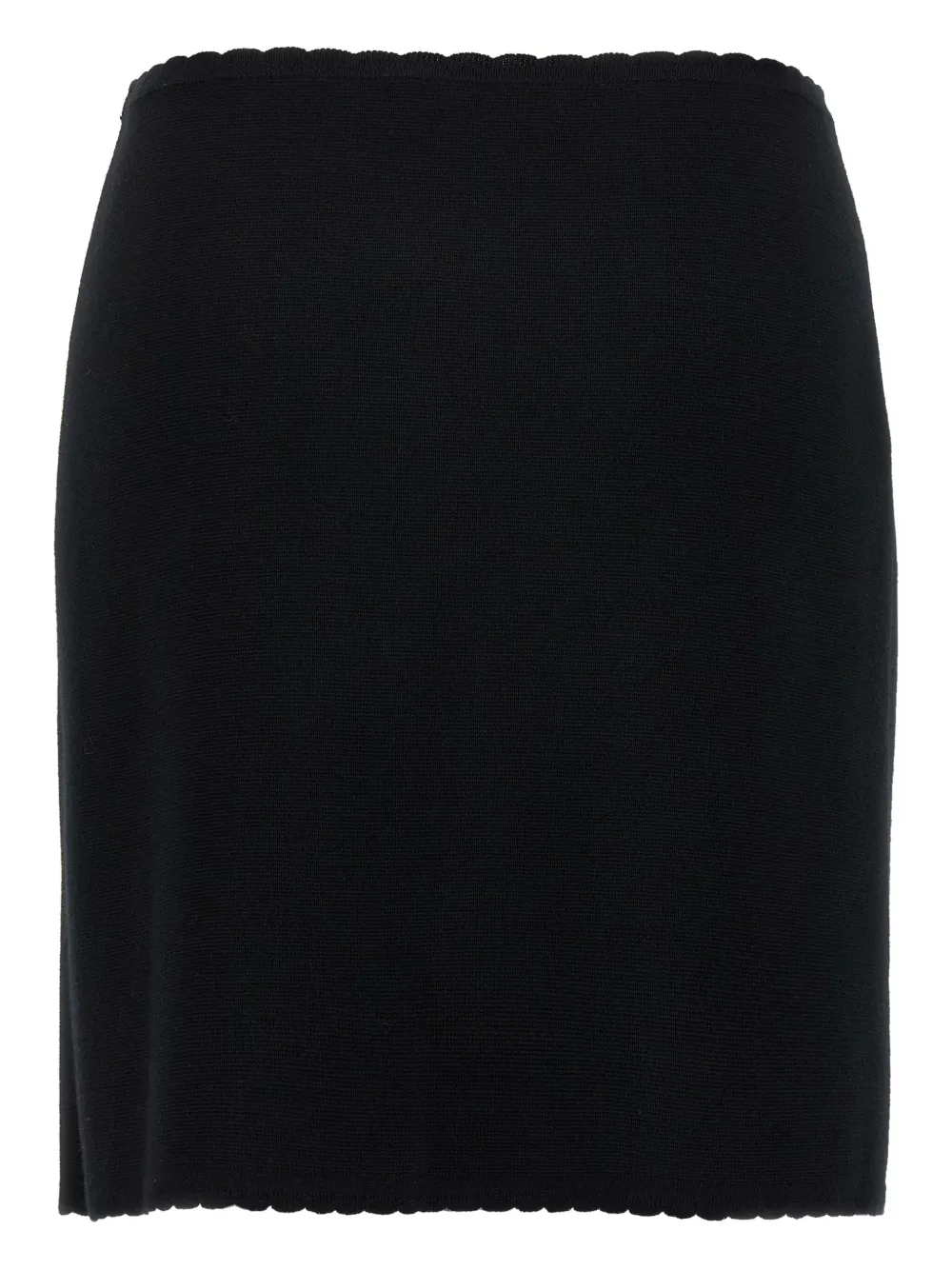 Moschino Rok met gewelfde afwerking en ketting Zwart