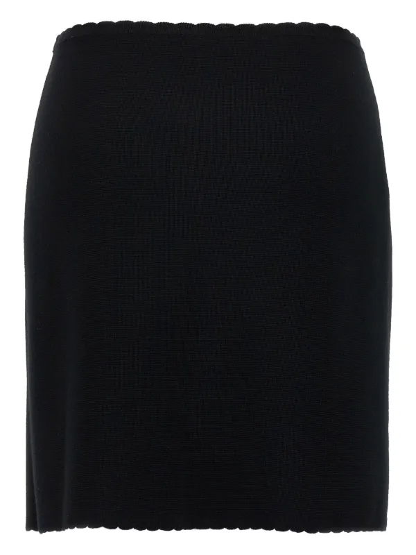 スカート Moschino Chain skirt Moschino chain-embellished scalloped-edge Skirt | Black