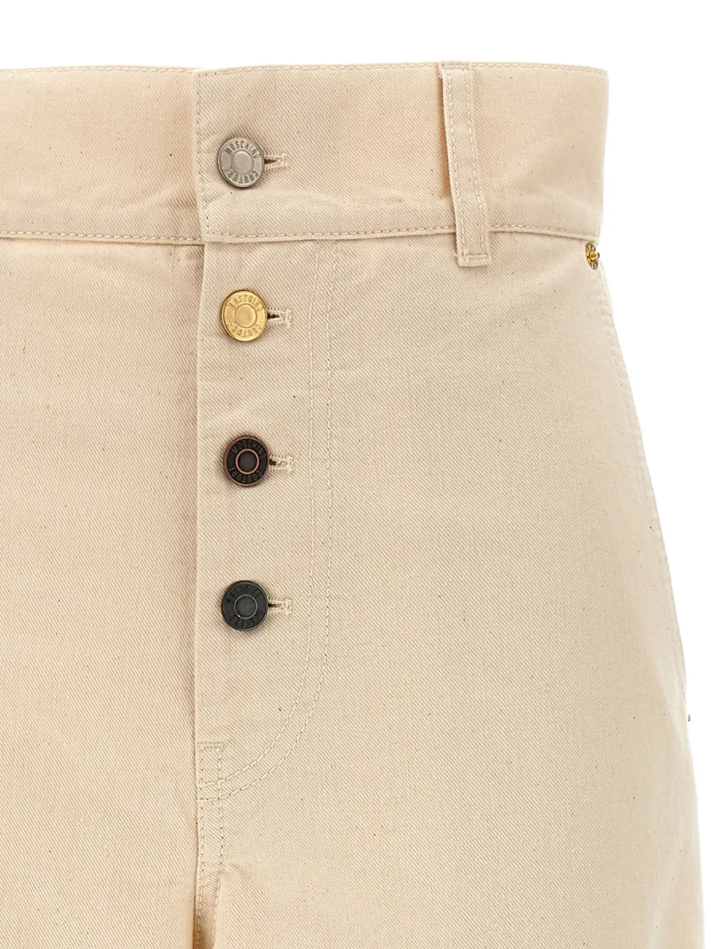 Moschino High waist jeans Beige
