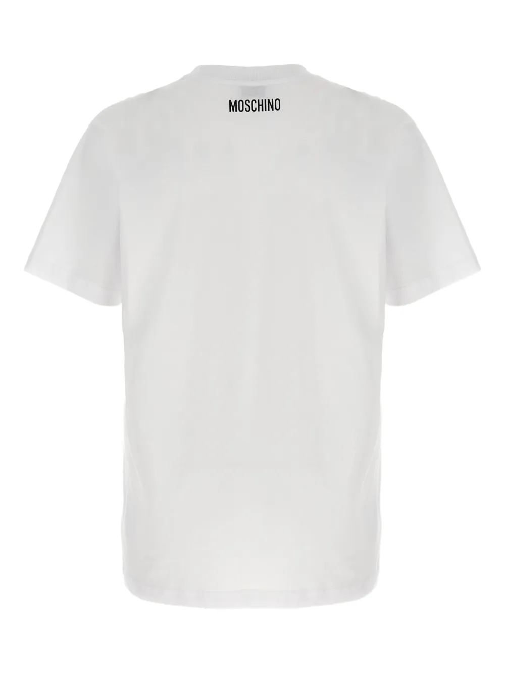 Moschino T-shirt met Tea Shirt-print Wit