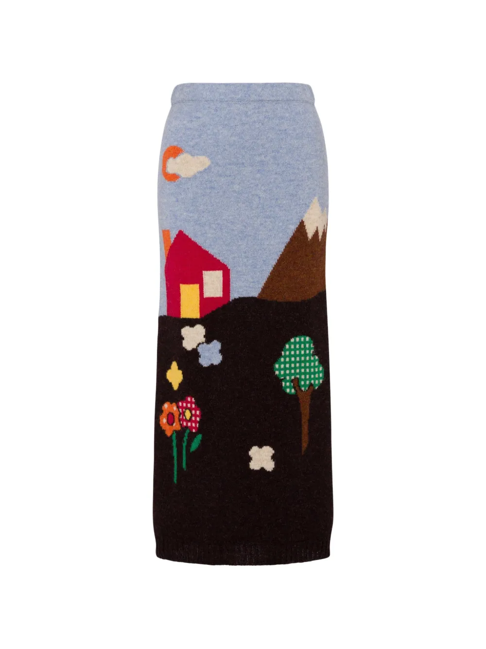 Moschino Shetland skirt - Blu