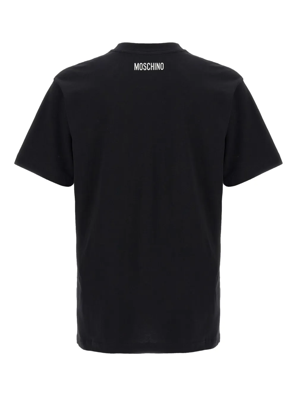 Moschino teacup-print crew-neck T-shirt Zwart