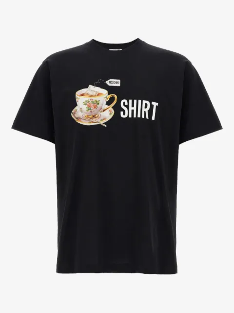 Moschino teacup-print crew-neck T-shirt