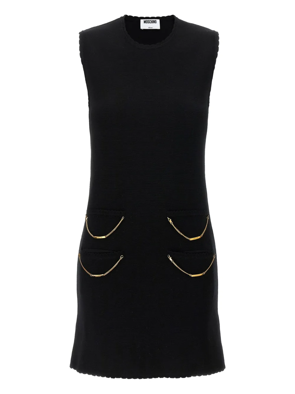Moschino Verfraaide mini-jurk Zwart