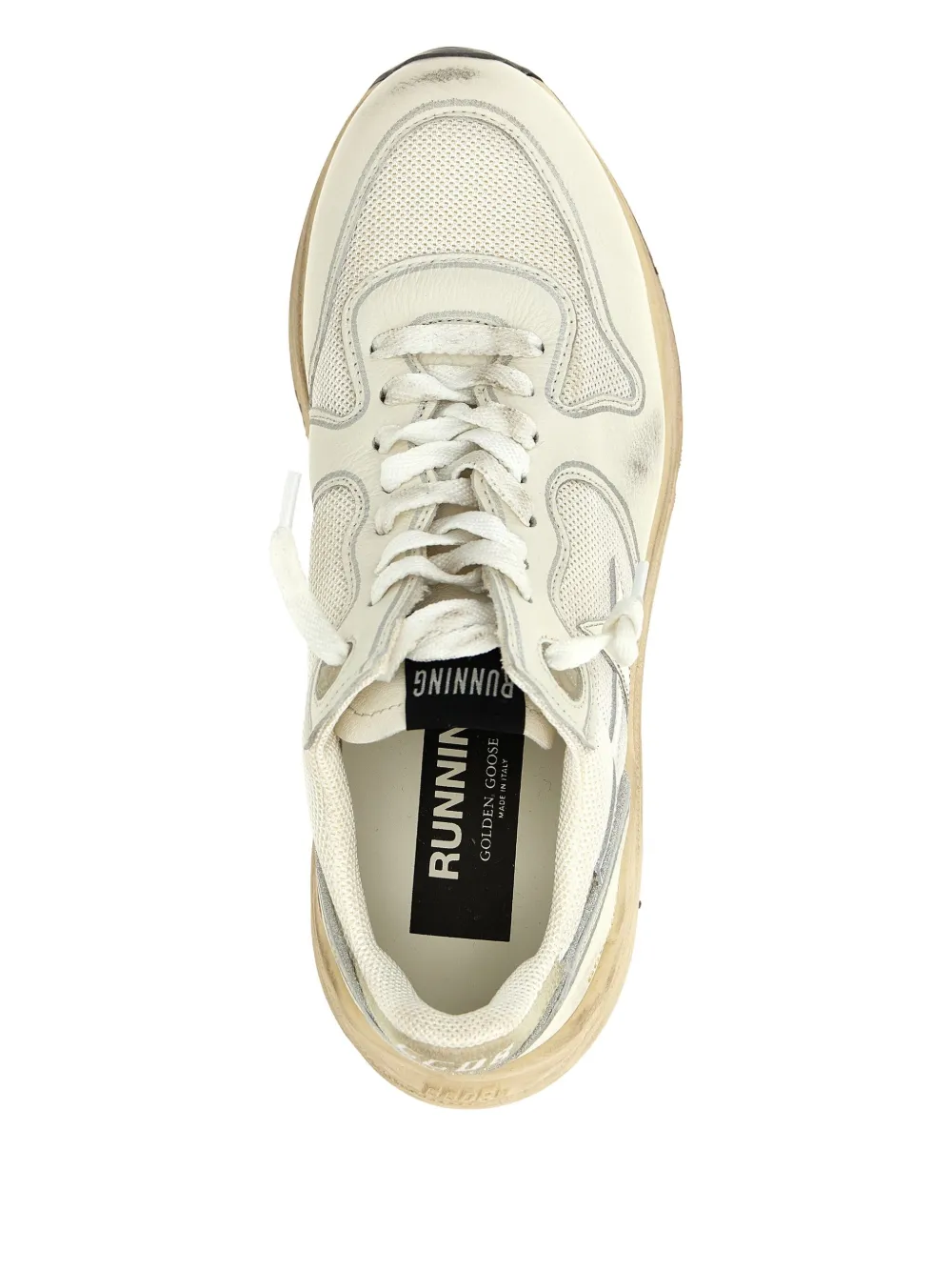 Golden Goose Running Sole leather sneakers White