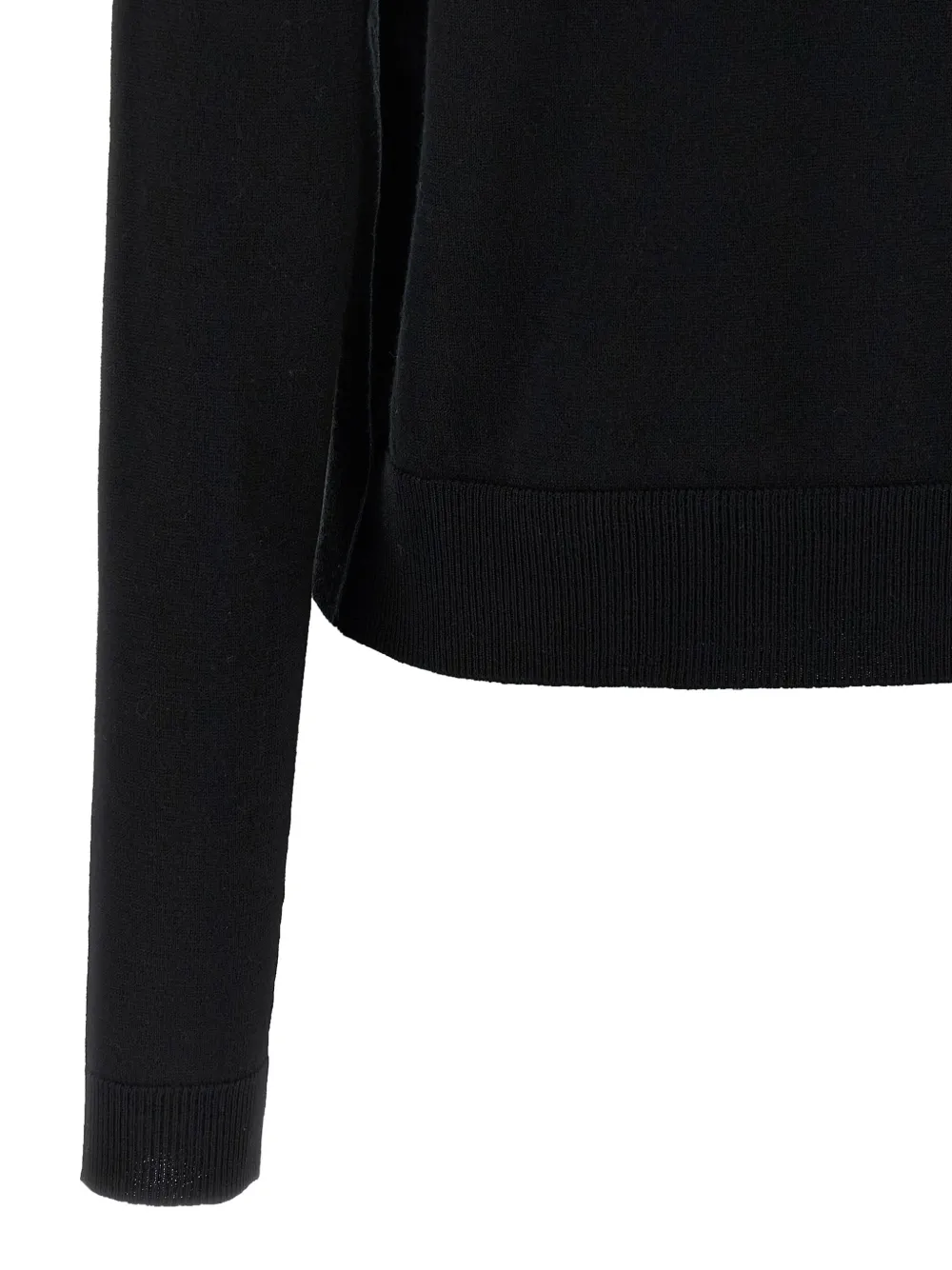 Moschino Trui met ronde hals en teddybeer-intarsia Zwart