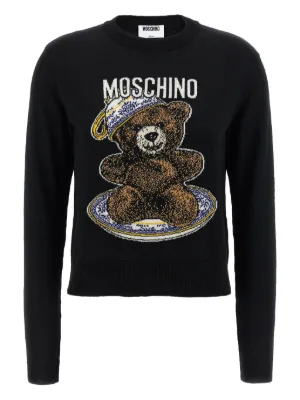MOSCHINO クマ柄 ニットセーター 長袖 MOSCHINO クマ柄 ニットセーター 長袖 - メルカリ