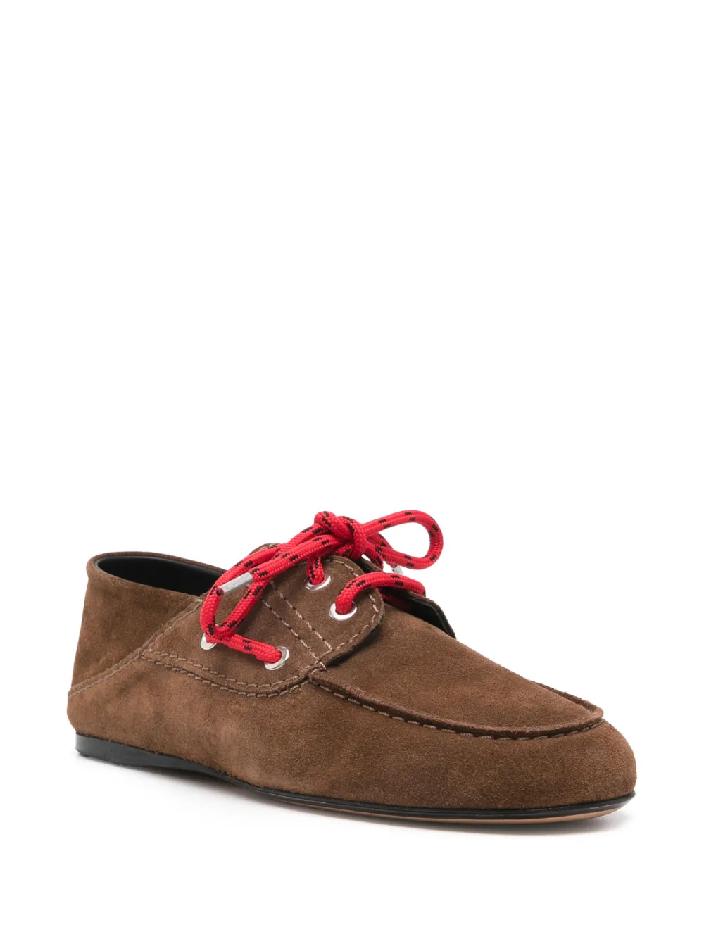 SANDRO Suède loafers - Bruin