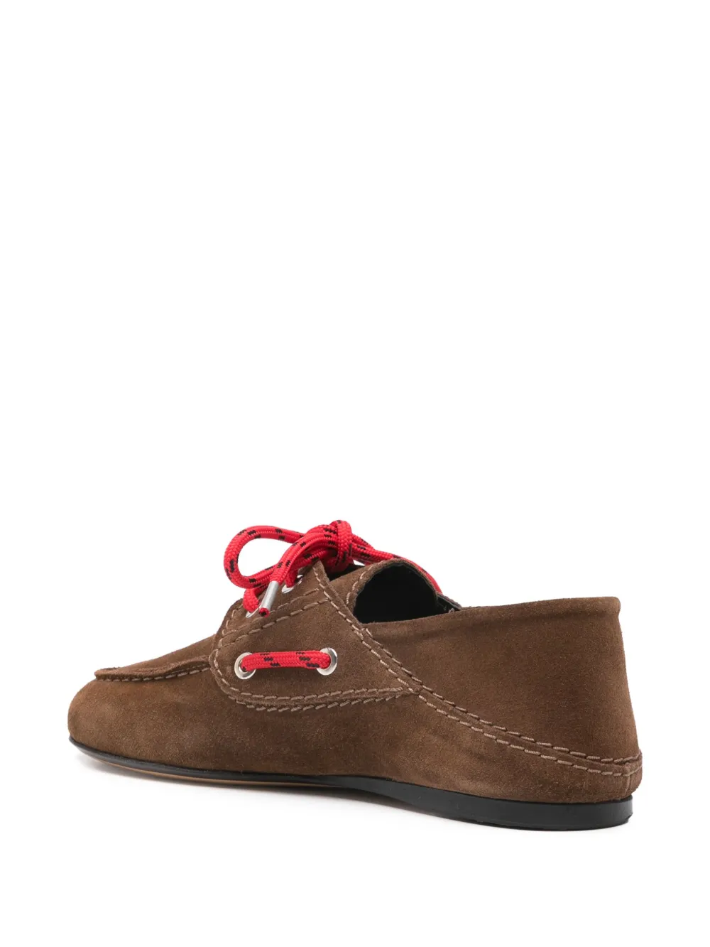 SANDRO Suède loafers Bruin