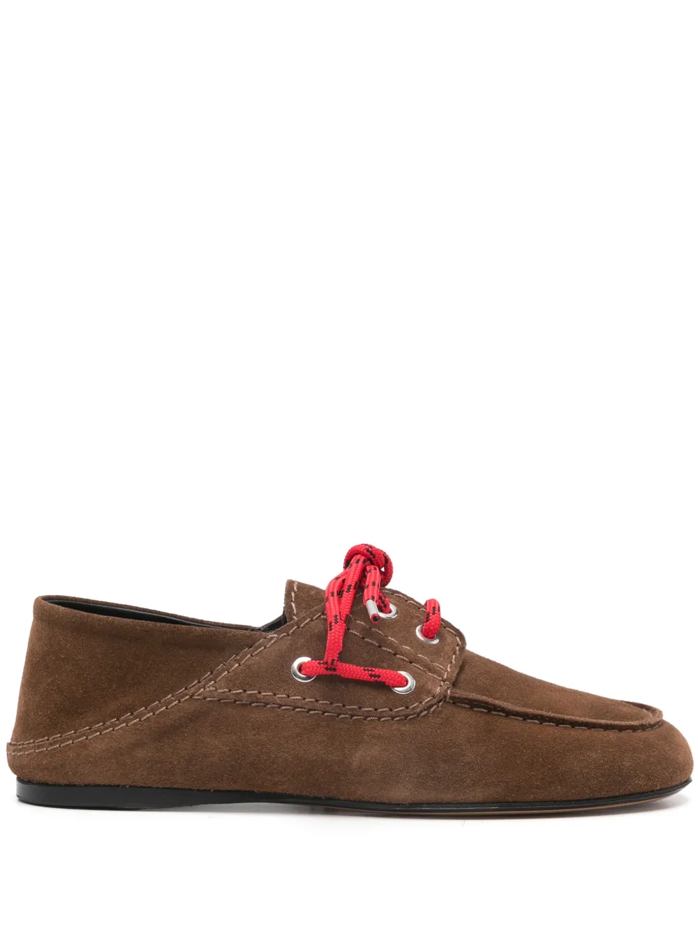 SANDRO Suède loafers Bruin
