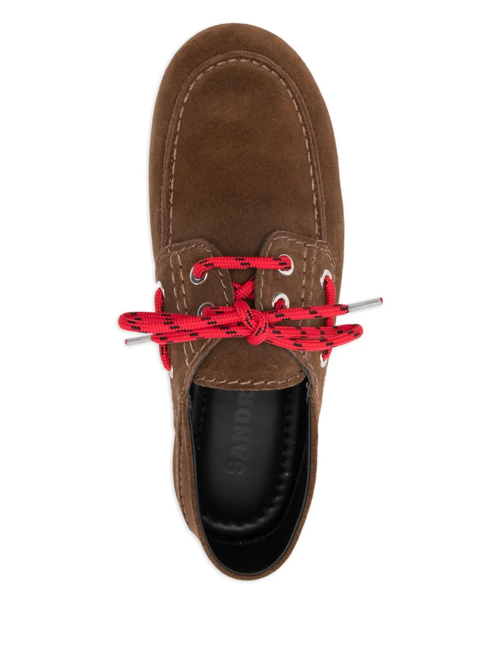 SANDRO Suède loafers Bruin