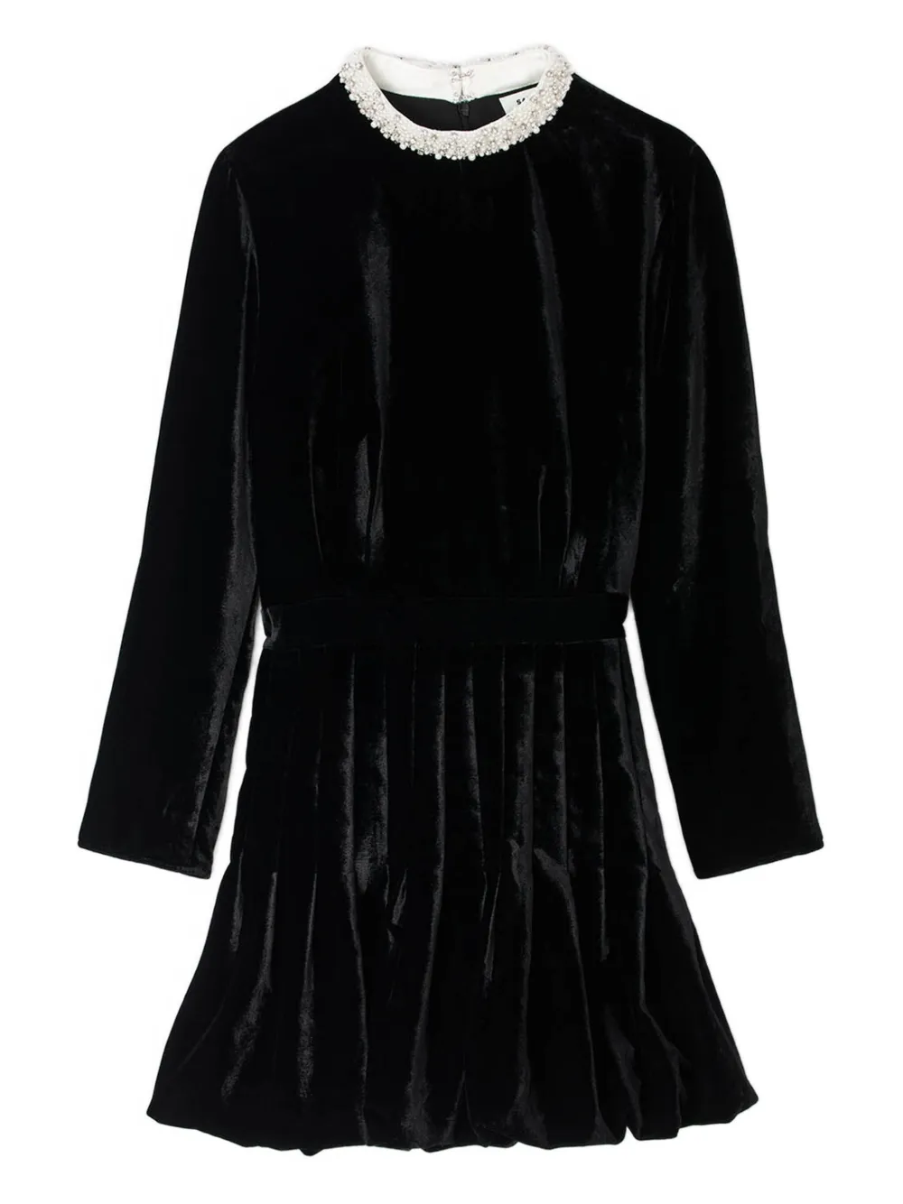 SANDRO vestido corto con cuello alto | negro | Image 1