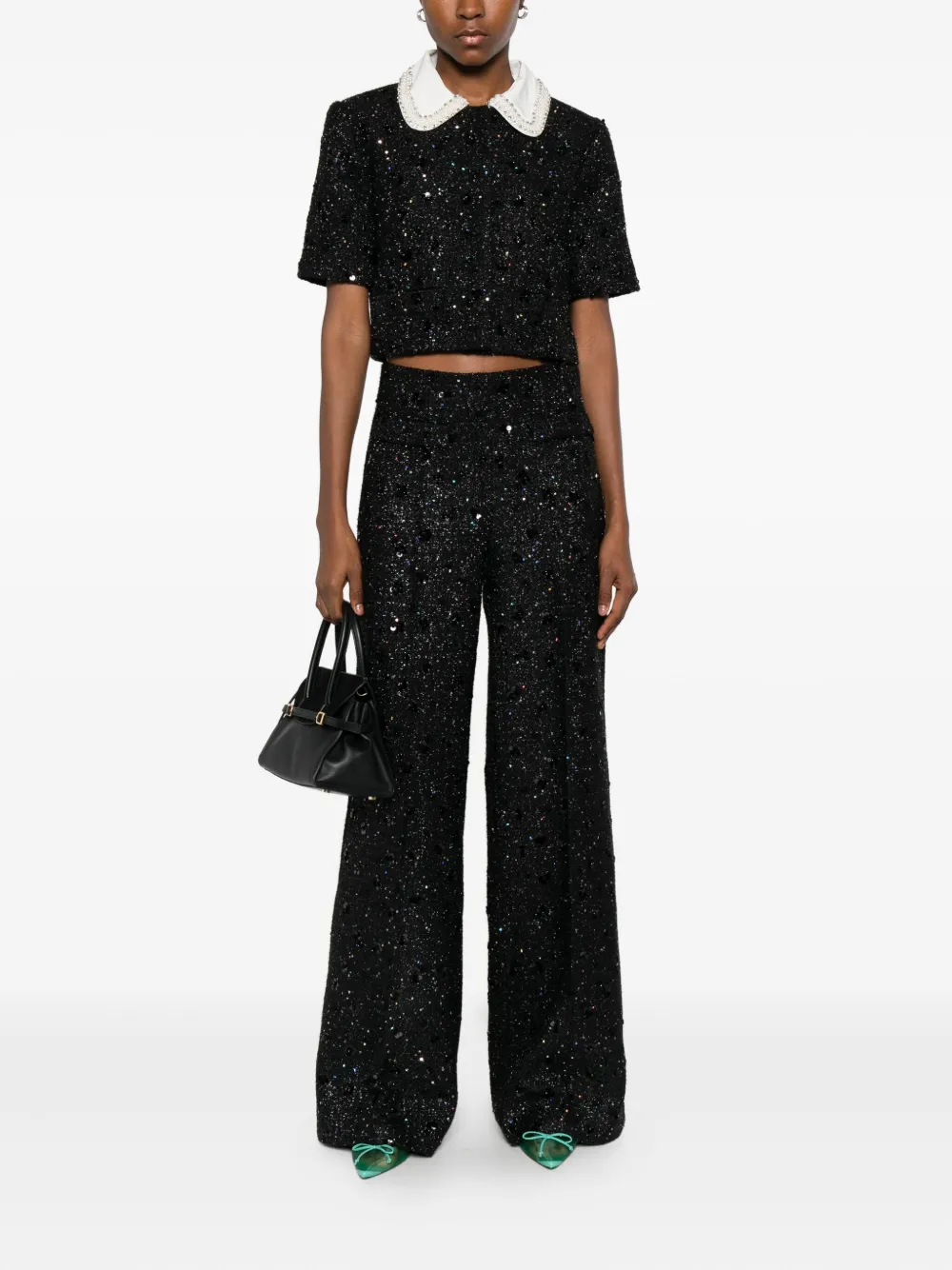 SANDRO sequin-embellished cropped jacket | Cropped Jackets | Image 2