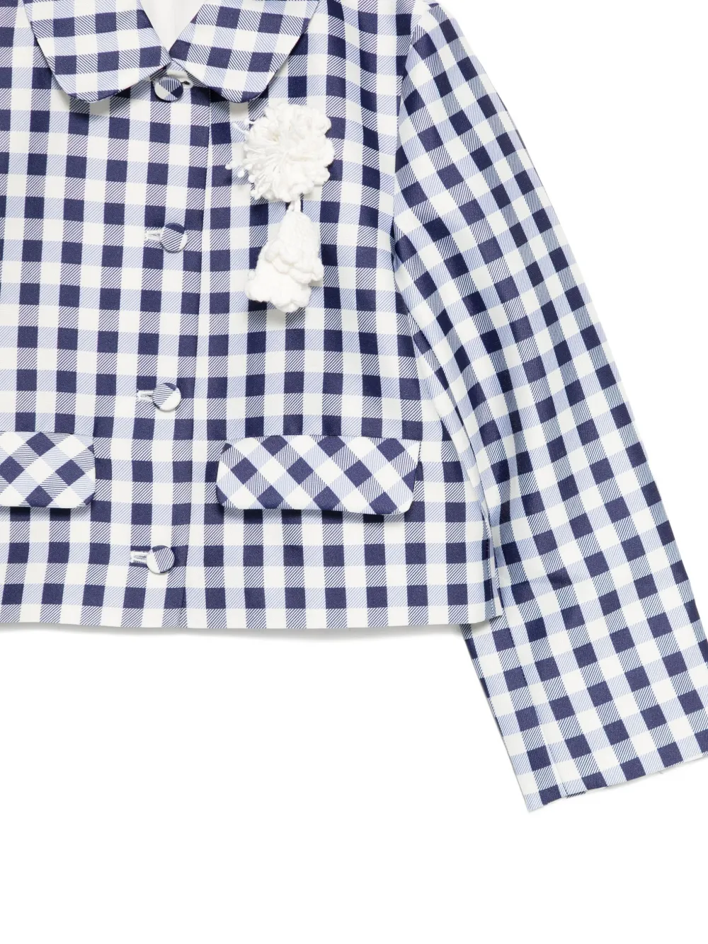 Self-Portrait Kids Jack met gingham-ruit Blauw