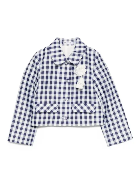 Self-Portrait Kids Gingham checked jacket