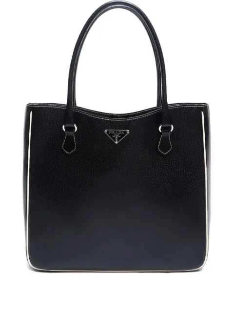 Prada Pre-Owned شنطة يد بمثلث شعار الماركة 2000