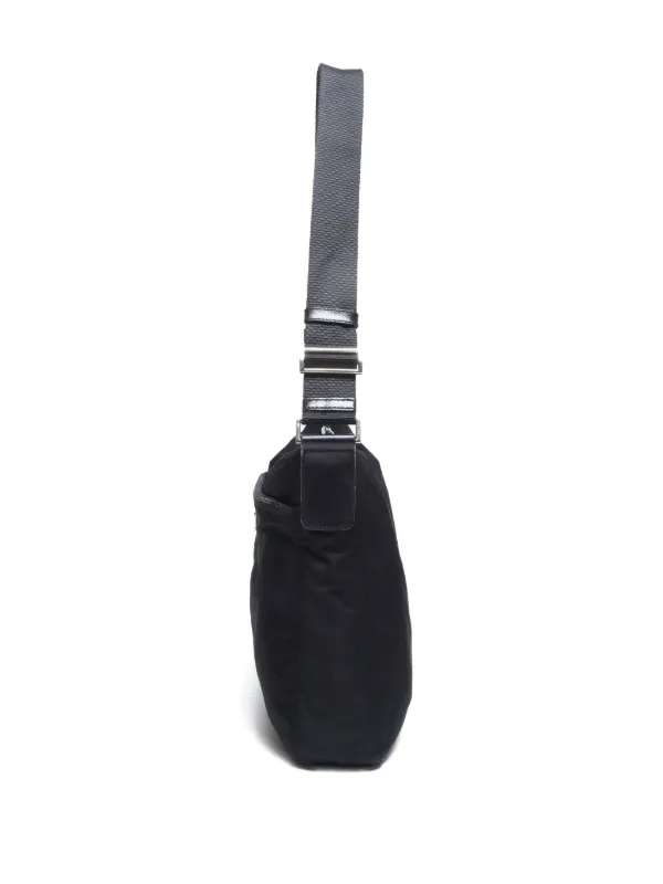 Prada Pre-Owned 2000s triangle-logo Shoulder Bag | Black