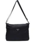 Prada Pre-Owned 2000s triangle-logo shoulder bag - Black