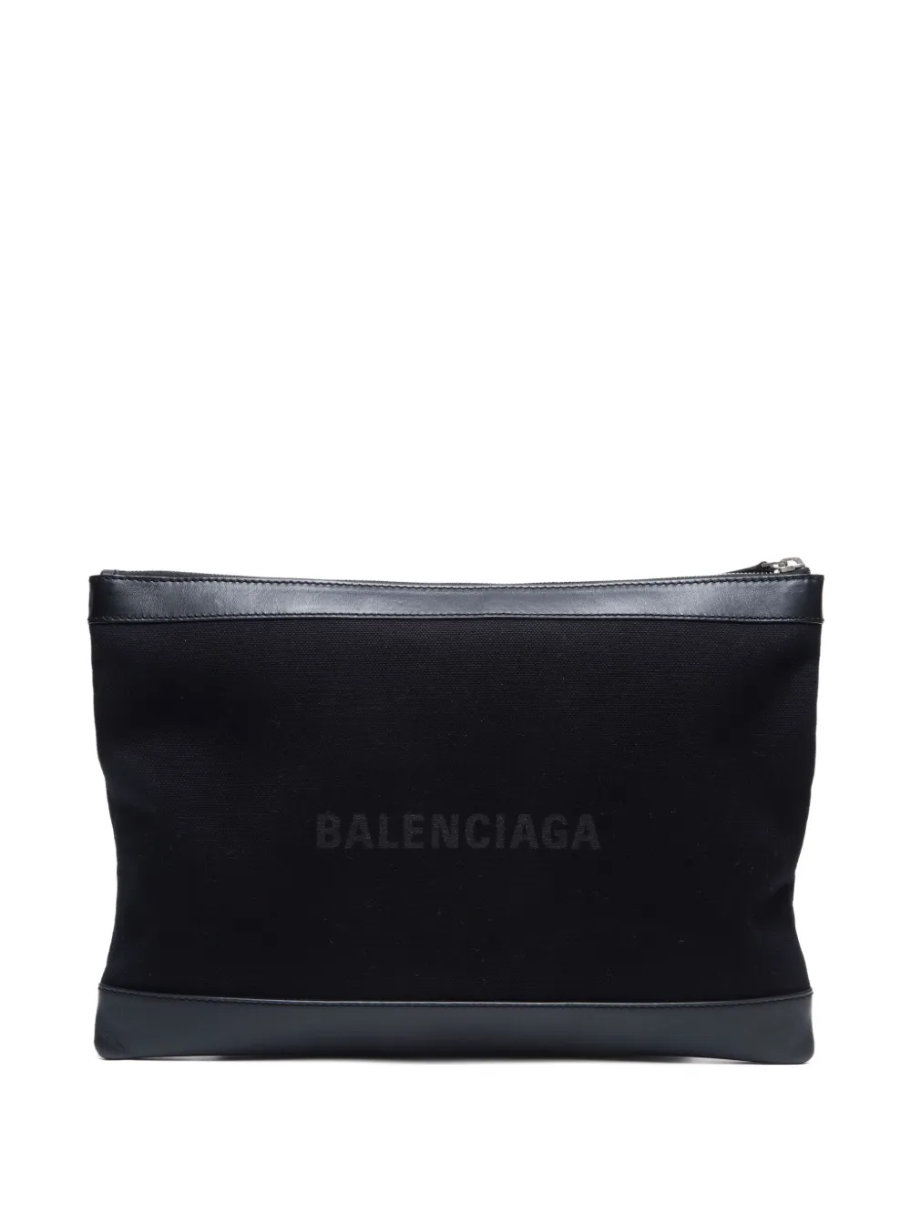 Pre-owned Balenciaga 2007 Logo-print Clutch Bag