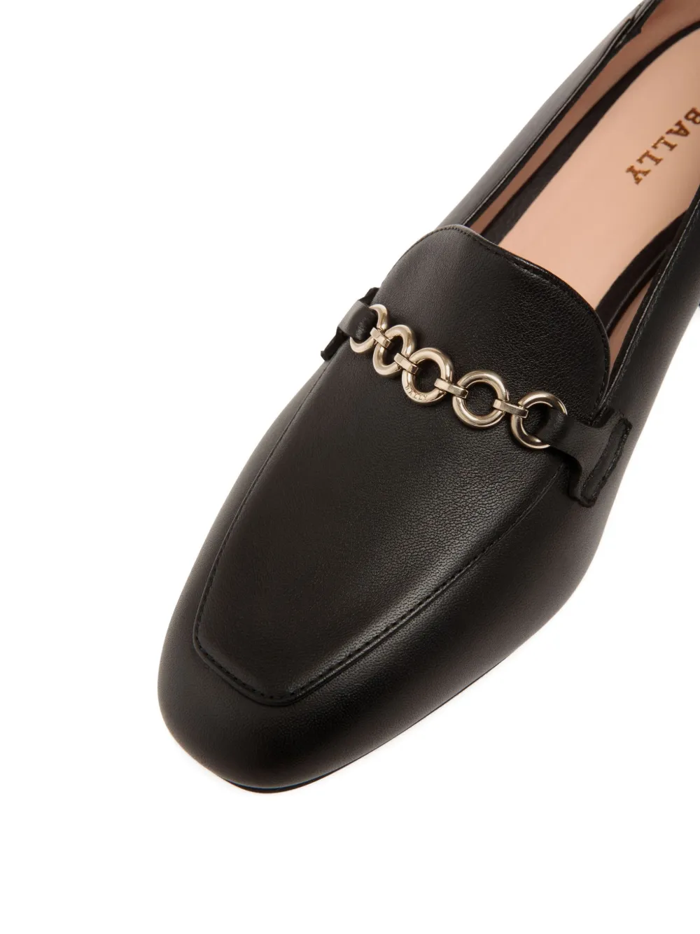 Bally chain-embellished leather pumps Black