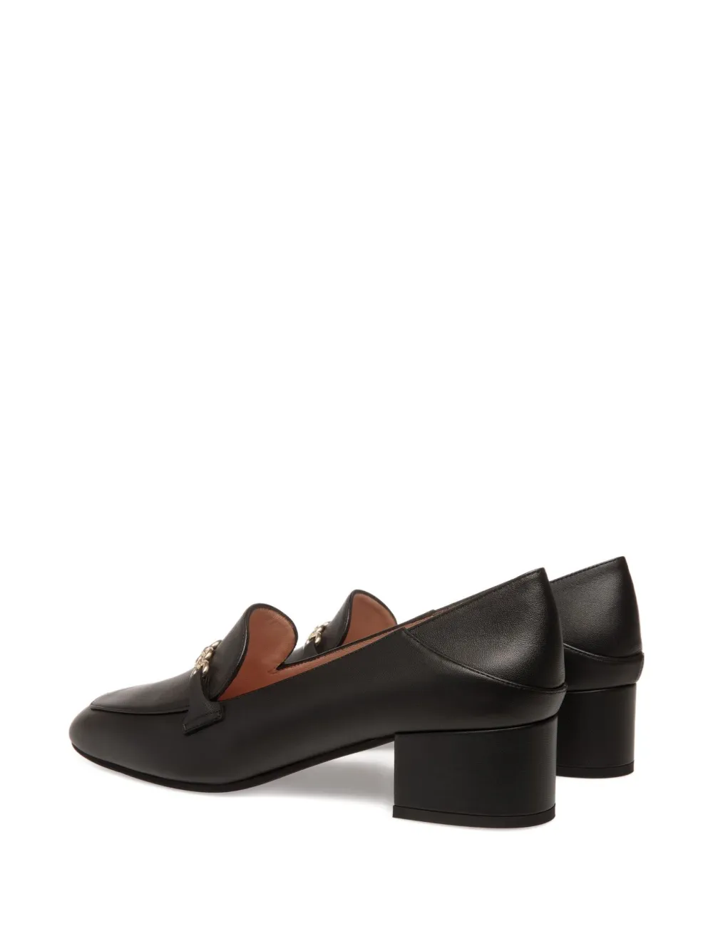 Bally chain-embellished leather pumps Black