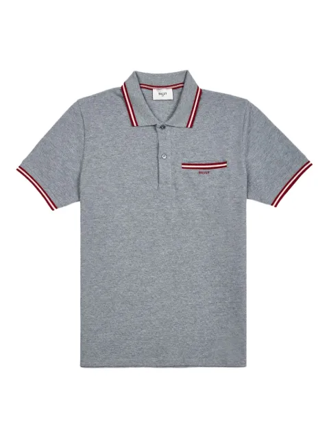 Bally striped-pocket polo shirt