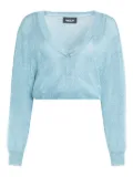 SER.O.YA metallic-thread knit cardigan - Blue
