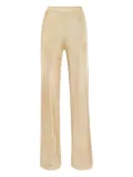 SER.O.YA Sheldon metallic-knit trousers - Gold