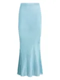 SER.O.YA Harmony metallic-knit maxi skirt - Blue