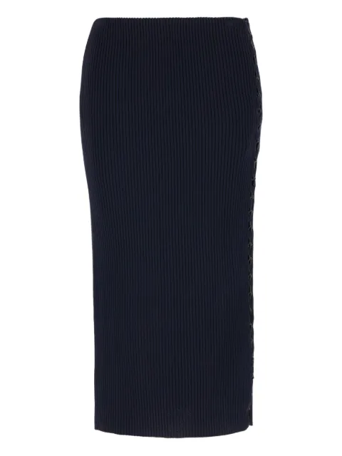 Gabriele Colangelo ribbed lace-up skirt