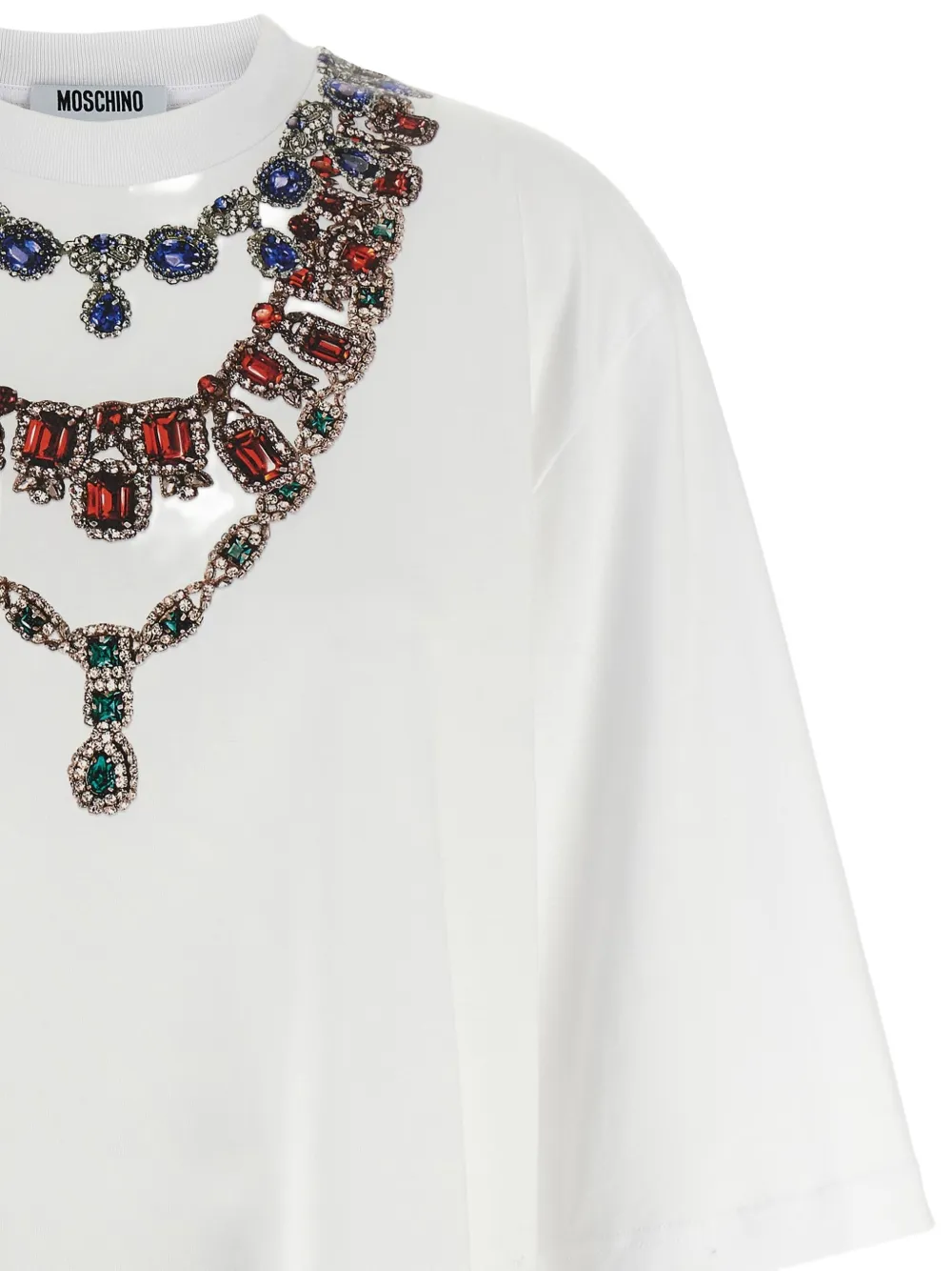 Moschino T-shirt met print Wit