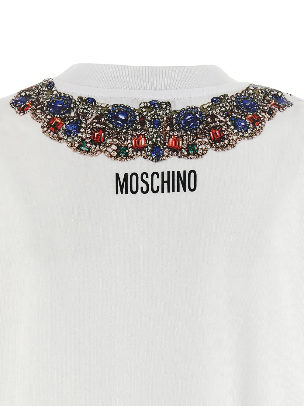 Moschino T-shirt met print Wit